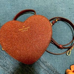 Kate Spade New York Love Shack Glitter Heart Bag